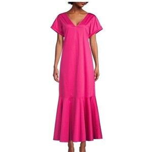Antonio Melani Women’s Pink The Myrna Maxi Dress, V-neck. Size 2